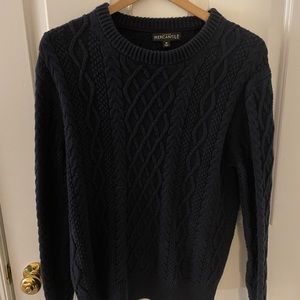 JCrew Fisherman Crewneck Navy sweater